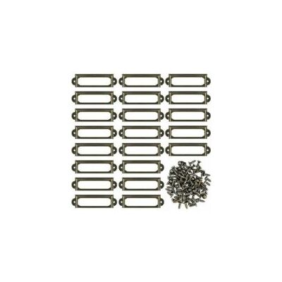OEM Juego De 50 Portatarjetas Metálicos, Aptos Para Muebles, Cajones, Armarios, Tarjetas, Placas De Identificación, Marcos De Fotos, Con Tornillos, Aptos Para Oficinas, Librerías, Estantes, Bronce (s 59 X OEM Juego De 50 Portatarjetas Metálicos, Aptos Para Muebles, Cajones, Armarios, Tarjetas, Placas De Identificación, Marcos De Fotos, Con Tornillos, Aptos Para Oficinas, Librerías, Estantes, Bronce (s 59 X