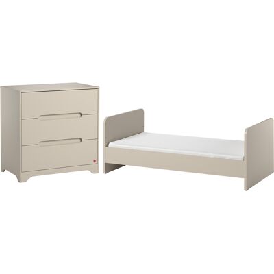Cuna Evolutiva 70x140 Y Cómoda 3 Cajones Vox Ova Beige Cuna Evolutiva 70x140 Y Cómoda 3 Cajones Vox Ova Beige