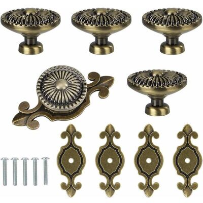 OEM Tiradores Para Cajones, Juego De 5 Tiradores Para Muebles, Tiradores Redondos Para Cajones, Tiradores Para Puertas, Tiradores Para Armarios (bronce) - Crezuo OEM Tiradores Para Cajones, Juego De 5 Tiradores Para Muebles, Tiradores Redondos Para Cajones, Tiradores Para Puertas, Tiradores Para Armarios (bronce) - Crezuo