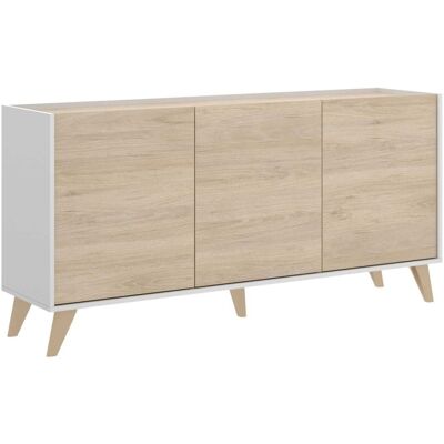 BEFARA Aparador Vintage Senso - Blanco / Natural BEFARA Aparador Vintage Senso - Blanco / Natural