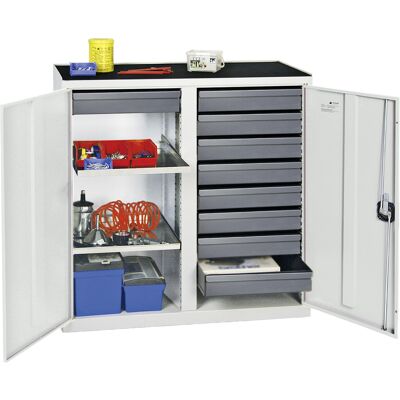 Stumpf Gabinete De Herramientas Y Materiales Serie 3000 Gris Claro 9 Cajones 100 Mm + 2 Estantes Extraíbles - 3002907 Stumpf Gabinete De Herramientas Y Materiales Serie 3000 Gris Claro 9 Cajones 100 Mm + 2 Estantes Extraíbles - 3002907