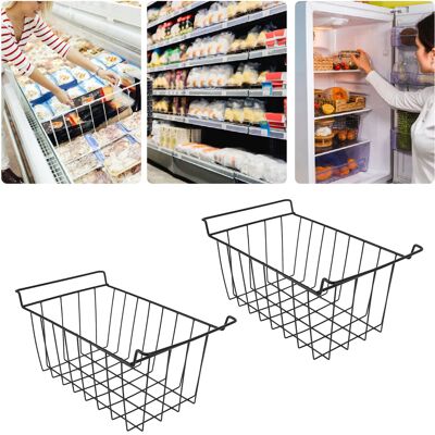 OEM Organizador De Cestas Para Congelador De Acero Inoxidable (pe), 2 Piezas, Negro, 48,5 Cm De Largo X 24,5 Cm De Ancho X 20 Cm De Alto, Para Frigorífico, Armario De Almacenamiento, Estante Colgante. OEM Organizador De Cestas Para Congelador De Acero Inoxidable (pe), 2 Piezas, Negro, 48,5 Cm De Largo X 24,5 Cm De Ancho X 20 Cm De Alto, Para Frigorífico, Armario De Almacenamiento, Estante Colgante.