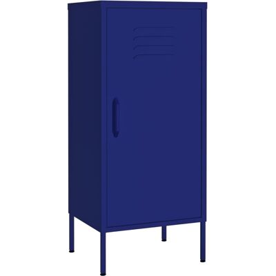 armario de almacenamiento vidaXL Azul Marino Acero Gabinete de Casa Estantería - Gabinete de almacenamiento armario de almacenamiento vidaXL Azul Marino Acero Gabinete de Casa Estantería - Gabinete de almacenamiento
