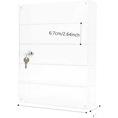 OEM Vitrina De Acrílico, Organizador De 5 Niveles, Diseño Moderno, Transparente. OEM Vitrina De Acrílico, Organizador De 5 Niveles, Diseño Moderno, Transparente.