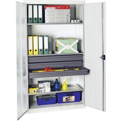 Stumpf Gabinete Para Herramientas Y Materiales Serie 3000 Gris Claro + 3 Cajones De 100 Mm + 3 Estantes Extraíbles Continuos - 3008207 Stumpf Gabinete Para Herramientas Y Materiales Serie 3000 Gris Claro + 3 Cajones De 100 Mm + 3 Estantes Extraíbles Continuos - 3008207