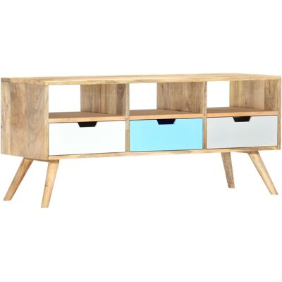 HELLOSHOP26 Mueble Tv Multimedia Estantería Para Televisión Buffet Para Televisión Comedor Salón Dormitorio 110 X 35 X 48 Cm Madera Maciza De Mango Multicolor 020025765 HELLOSHOP26 Mueble Tv Multimedia Estantería Para Televisión Buffet Para Televisión Comedor Salón Dormitorio 110 X 35 X 48 Cm Madera Maciza De Mango Multicolor 020025765