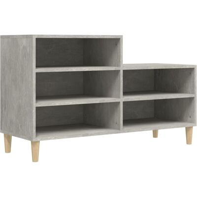 Mueble zapatero gris concreto vidaXL 102x36x60 cm Madera Mueble zapatero gris concreto vidaXL 102x36x60 cm Madera