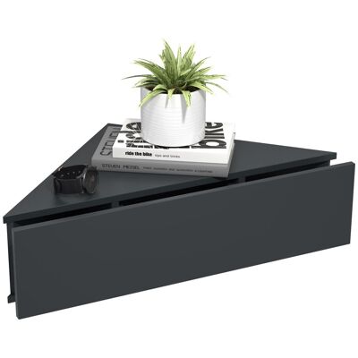 EBUY24 Gabinete De Noche Vcm Cajón De Pared Tablero De Pared Estante De Esquina Mesa De Noche Dimensiones Aprox. Al. 15 X An. 60 X P. 43 Cm - Usal S (antracita) EBUY24 Gabinete De Noche Vcm Cajón De Pared Tablero De Pared Estante De Esquina Mesa De Noche Dimensiones Aprox. Al. 15 X An. 60 X P. 43 Cm - Usal S (antracita)