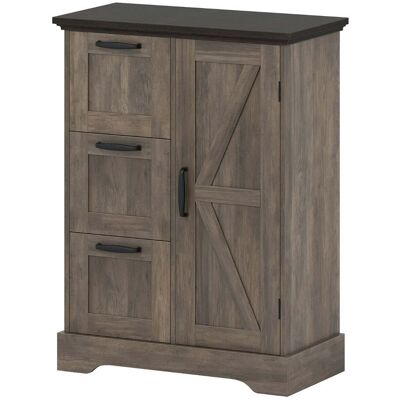 HELLOSHOP26 Armario Independiente De 60 X 30 X 80 Cm Con 3 Prácticos Cajones Estilo Rústico Mdf Gris 200017298 HELLOSHOP26 Armario Independiente De 60 X 30 X 80 Cm Con 3 Prácticos Cajones Estilo Rústico Mdf Gris 200017298