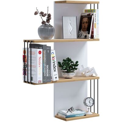 Estante De Pared De Madera Dolira L 98x68x19 - Vcm Estante De Pared De Madera Dolira L 98x68x19 - Vcm