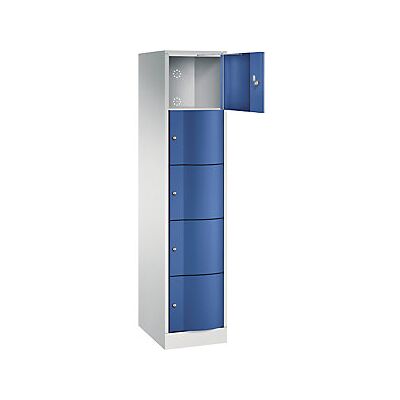 Certeo - Armario De 5 Compartimentos Resisto 1 Sección Gris Luminoso / Certeo - Armario De 5 Compartimentos Resisto 1 Sección Gris Luminoso /