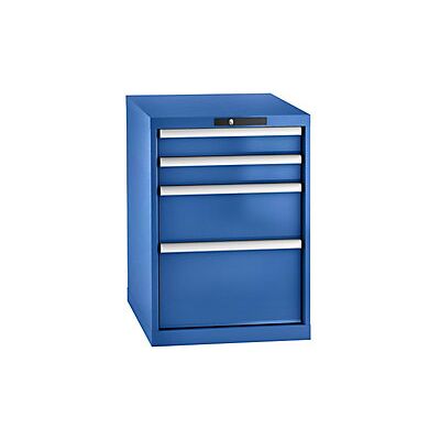 CERTEO Cajonera Chapa De Acero H X A 800 X 564 Mm 4 Cajones Azul CERTEO Cajonera Chapa De Acero H X A 800 X 564 Mm 4 Cajones Azul
