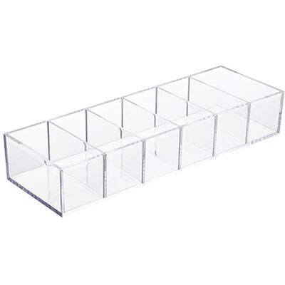 VEXXOL Organizador De Maquillaje Desmontable - Caja De Almacenamiento De Acrílico Con 6 O 8 Compartimentos - Para Cómoda, Baño, Cocina - 1 Unidad VEXXOL Organizador De Maquillaje Desmontable - Caja De Almacenamiento De Acrílico Con 6 O 8 Compartimentos - Para Cómoda, Baño, Cocina - 1 Unidad