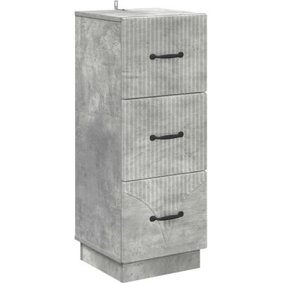 Cajonera Gris Hormigón 33 X 34,5 X 87 Cm Madera De Ingeniería Vidaxl Cajonera Gris Hormigón 33 X 34,5 X 87 Cm Madera De Ingeniería Vidaxl