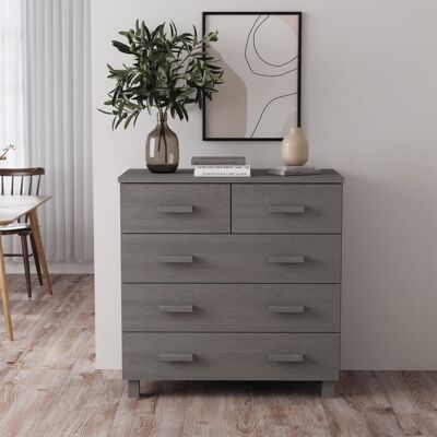 Aparador Hamar Madera Maciza De Pino Gris Claro 79x40x80 Cm Vidaxl Aparador Hamar Madera Maciza De Pino Gris Claro 79x40x80 Cm Vidaxl