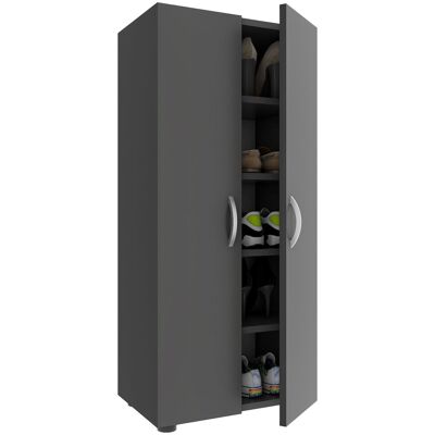 Zapatero VCM Ulas - 5 Compartimentos, Grís - Mueble para Zapatos Zapatero VCM Ulas - 5 Compartimentos, Grís - Mueble para Zapatos