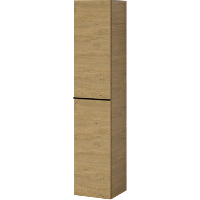 Bernstein - Armario Colgante Columna De Almacenaje 35x170x35cm (anchoxaltoxprofundidad) Roble + Tirador Metal Negro - Lavoa Negro Mate, Roble Miel Oro Bernstein - Armario Colgante Columna De Almacenaje 35x170x35cm (anchoxaltoxprofundidad) Roble + Tirador Metal Negro - Lavoa Negro Mate, Roble Miel Oro