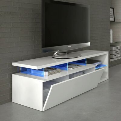 Mueble de TV DMORA Pittsburgh con luz LED - 150x41x50cm Mueble de TV DMORA Pittsburgh con luz LED - 150x41x50cm