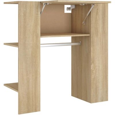 HELLOSHOP26 Armario De Pasillo Moderno Que Ahorra Espacio 97,5 X 37 X 99 Cm Acabado En Madera De Roble Sonoma Resistente 020047945 HELLOSHOP26 Armario De Pasillo Moderno Que Ahorra Espacio 97,5 X 37 X 99 Cm Acabado En Madera De Roble Sonoma Resistente 020047945