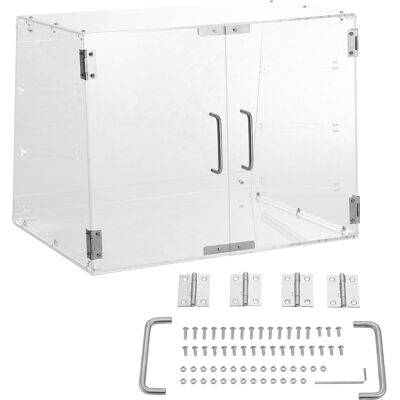 Vitrina De Exhibición De Pasteles, Mostrador Comercial De 3 Niveles. Caja De Acrílico Con Puerta Trasera Y Estantes Extraíbles. Mantiene La Frescura. - Mophorn Vitrina De Exhibición De Pasteles, Mostrador Comercial De 3 Niveles. Caja De Acrílico Con Puerta Trasera Y Estantes Extraíbles. Mantiene La Frescura. - Mophorn
