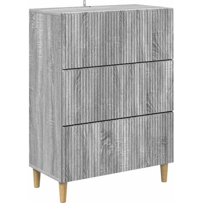 Cajonera Gris Sonoma 66 X 34,5 X 90 Cm Madera De Ingeniería Vidaxl Cajonera Gris Sonoma 66 X 34,5 X 90 Cm Madera De Ingeniería Vidaxl