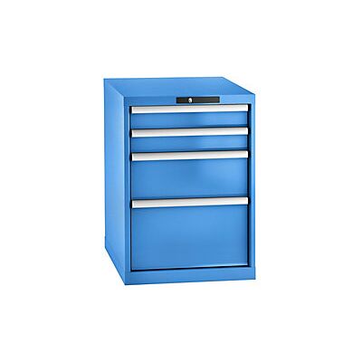 CERTEO Cajonera Chapa De Acero H X A 800 X 564 Mm 4 Cajones Azul CERTEO Cajonera Chapa De Acero H X A 800 X 564 Mm 4 Cajones Azul