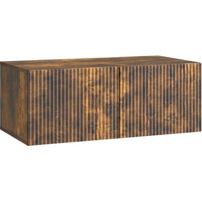 Mueble Para Tv De Pared Roble Ahumado 78,5 X 41 X 30 Cm Vidaxl Mueble Para Tv De Pared Roble Ahumado 78,5 X 41 X 30 Cm Vidaxl