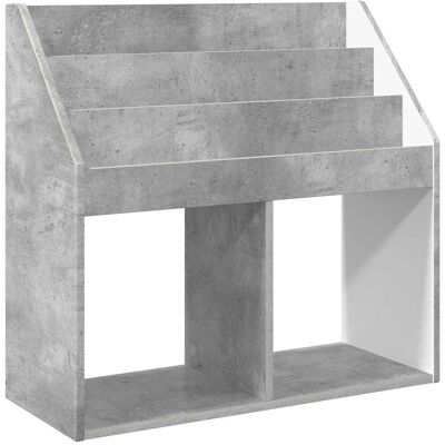 Estantería Para Niños Gris Concreto 72,5 X 29,5 X 69 Cm Vidaxl Estantería Para Niños Gris Concreto 72,5 X 29,5 X 69 Cm Vidaxl