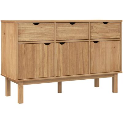 Aparador Otta Madera Maciza Pino 114x43x73,5 Cm Vidaxl Aparador Otta Madera Maciza Pino 114x43x73,5 Cm Vidaxl