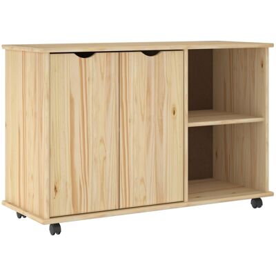 Gabinete Rodante Con Rueda Marrón 100 X 39 X 65,5 Cm Vidaxl Gabinete Rodante Con Rueda Marrón 100 X 39 X 65,5 Cm Vidaxl