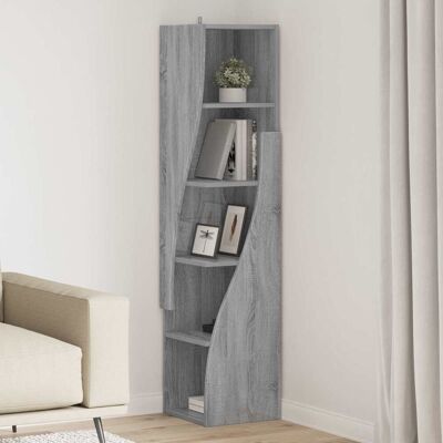 Vidaxl Armario De Esquina 32x32x140cm Madera De Ingeniería Gris Sonoma Vidaxl Armario De Esquina 32x32x140cm Madera De Ingeniería Gris Sonoma