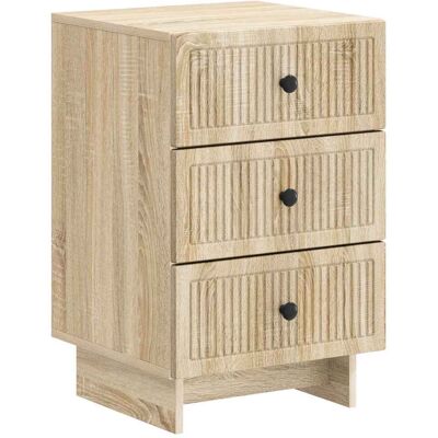 Armario De Noche Con Cajón Roble Sonoma 43 X 41 X 66,5 Cm Vidaxl Armario De Noche Con Cajón Roble Sonoma 43 X 41 X 66,5 Cm Vidaxl