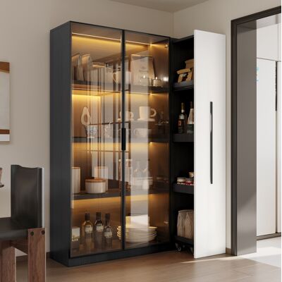 Mueble Vitrina Led Con Almacenaje Versátil Okmyhome Mueble Vitrina Led Con Almacenaje Versátil Okmyhome