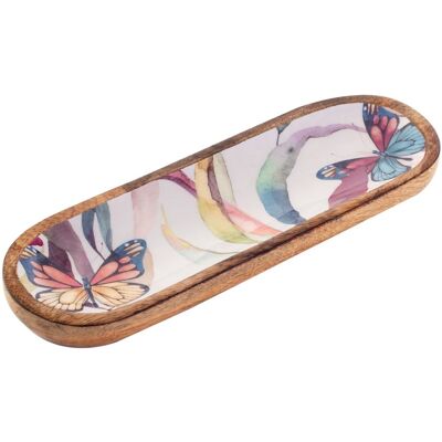 Signes Grimalt Bandeja Cocina Bandeja Mariposas S Cajas Y Bandejas Marrón 10x30x2cm 34454 Signes Grimalt Bandeja Cocina Bandeja Mariposas S Cajas Y Bandejas Marrón 10x30x2cm 34454