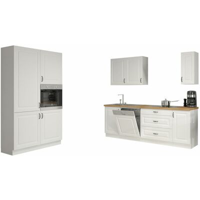 Mobilier1 - Conjunto De Cocina Modular Retro White 149 , 0x0cm, Mdf, Aglomerado Laminado Mobilier1 - Conjunto De Cocina Modular Retro White 149 , 0x0cm, Mdf, Aglomerado Laminado