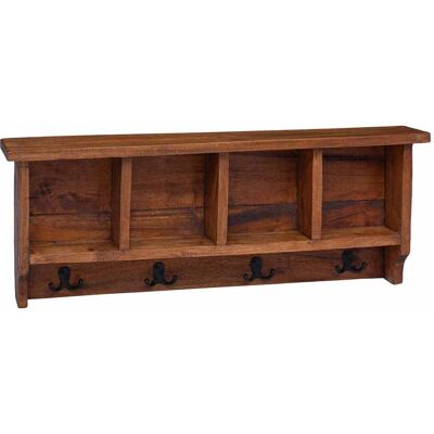 Percha Marrón 70 X 11 X 27 Cm Madera De Caoba Sólida Vidaxl Percha Marrón 70 X 11 X 27 Cm Madera De Caoba Sólida Vidaxl