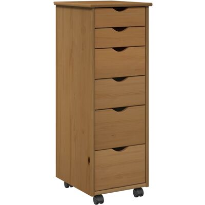 Gabinete Rodante 34 X 39 X 93,5 Cm Madera De Pino Macizo Vidaxl Gabinete Rodante 34 X 39 X 93,5 Cm Madera De Pino Macizo Vidaxl