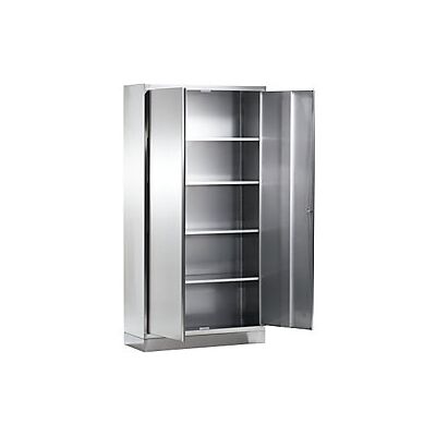 CERTEO Armario Multiusos De Acero Inoxidable 4 Baldas H X A X P 1950 CERTEO Armario Multiusos De Acero Inoxidable 4 Baldas H X A X P 1950