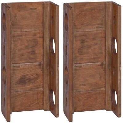 Estante Marrón 24 X 13 X 54 Cm Madera De Caoba Sólida Vidaxl Estante Marrón 24 X 13 X 54 Cm Madera De Caoba Sólida Vidaxl