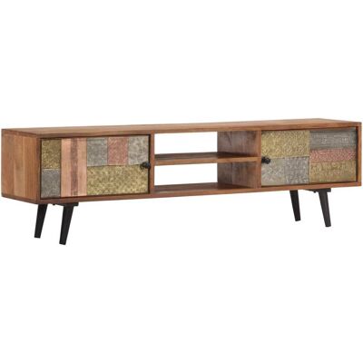 HELLOSHOP26 Práctico Mueble De Tv/aparador De Diseño 140 Cm Madera Maciza De Acacia 2502074 HELLOSHOP26 Práctico Mueble De Tv/aparador De Diseño 140 Cm Madera Maciza De Acacia 2502074
