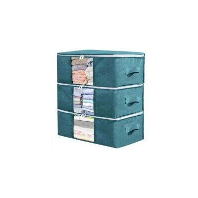 OEM Juego De 3 Bolsas De Almacenamiento (azul), Cajas De Almacenamiento Para Debajo De La Cama, Bolsas Organizadoras De Tela, Adecuadas Para Guardar Edredones, Ropa Y Ropa De Cama, Impermeables, Dimension OEM Juego De 3 Bolsas De Almacenamiento (azul), Cajas De Almacenamiento Para Debajo De La Cama, Bolsas Organizadoras De Tela, Adecuadas Para Guardar Edredones, Ropa Y Ropa De Cama, Impermeables, Dimension