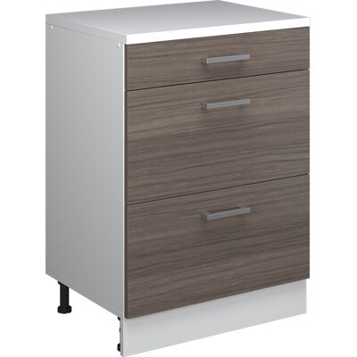 Cómoda De Ampliación Rion, Gris Noble/blanco, 60 X 46 Cm Sin Inclinación Con 3 Cajones, Vicco Cómoda De Ampliación Rion, Gris Noble/blanco, 60 X 46 Cm Sin Inclinación Con 3 Cajones, Vicco
