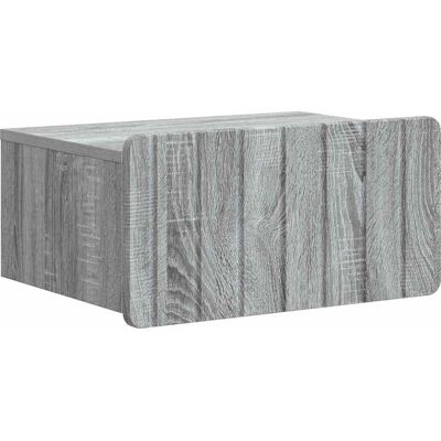 Mesita De Noche De Pared Gris Sonoma 49 X 34,5 X 24 Cm Vidaxl Mesita De Noche De Pared Gris Sonoma 49 X 34,5 X 24 Cm Vidaxl