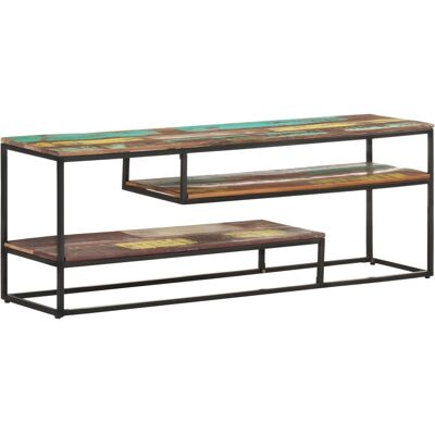 HELLOSHOP26 Mueble Tv Multimedia Estantería Para Televisión Buffet Para Televisión Comedor Salón Dormitorio 130 X 30 X 45 Cm Madera Maciza Recuperada Marrón 020025889 HELLOSHOP26 Mueble Tv Multimedia Estantería Para Televisión Buffet Para Televisión Comedor Salón Dormitorio 130 X 30 X 45 Cm Madera Maciza Recuperada Marrón 020025889