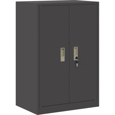 Armario De Almacenamiento Negro 60 X 40 X 90 Cm Acero Vidaxl Armario De Almacenamiento Negro 60 X 40 X 90 Cm Acero Vidaxl