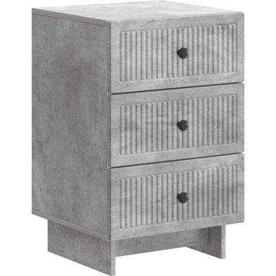 Armario De Noche Con Cajón Gris Hormigón 43 X 41 X 66,5 Cm Vidaxl Armario De Noche Con Cajón Gris Hormigón 43 X 41 X 66,5 Cm Vidaxl