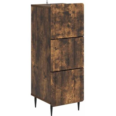Cajonera Roble Ahumado 33 X 34,5 X 92 Cm Madera De Ingeniería Vidaxl Cajonera Roble Ahumado 33 X 34,5 X 92 Cm Madera De Ingeniería Vidaxl