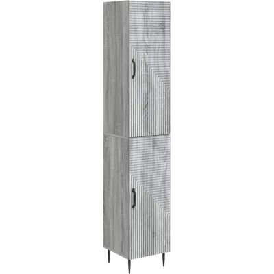 Juego De Armarios 2 Uds. Sonoma Gris Madera De Ingeniería Vidaxl Juego De Armarios 2 Uds. Sonoma Gris Madera De Ingeniería Vidaxl