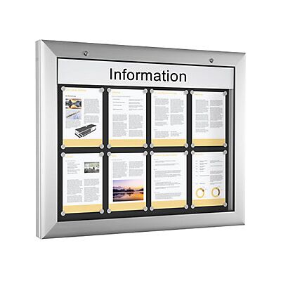 Certeo - Vitrina Para Interiores Y Exteriores Formato Apaisado Para Certeo - Vitrina Para Interiores Y Exteriores Formato Apaisado Para