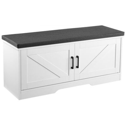 OEM Banco De Zapatero 1000 X 355 X 460 Mm Zapatero Con Cojín Negro Capacidad De Carga 136 Kg Organizador De Zapatos Con 2 Puertas 4 Compartimentos Para Entrada De Puerta, Pasillo, Sala De Estar OEM Banco De Zapatero 1000 X 355 X 460 Mm Zapatero Con Cojín Negro Capacidad De Carga 136 Kg Organizador De Zapatos Con 2 Puertas 4 Compartimentos Para Entrada De Puerta, Pasillo, Sala De Estar